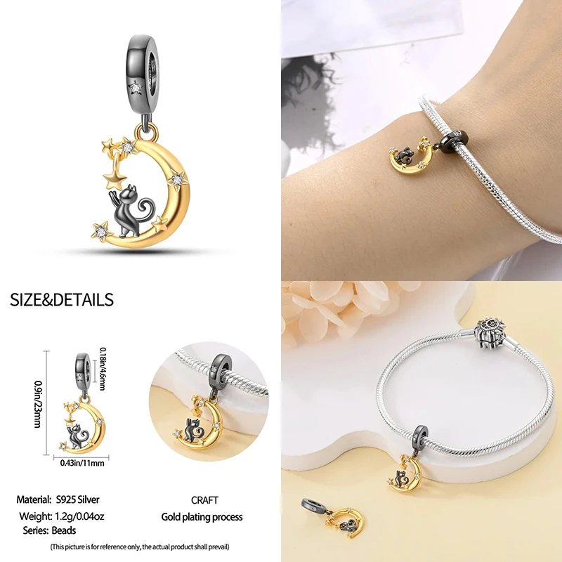 2023 Nieuw in 925 Zilver Leuke Huisdier Dierlijke Vormen Charm Kralen Past Pandach Originele Charms Armband Voor Vrouwen Hanger Kraal Sieraden