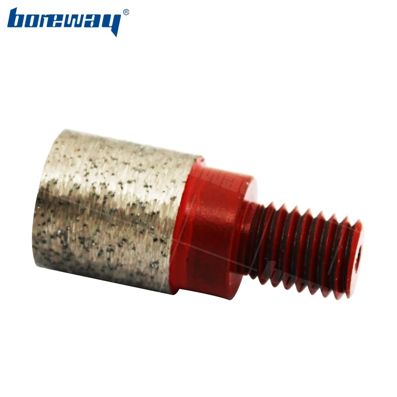 Boreway 1PC D20 Diamond Screw Drill Bit M12 Thread Finger Bit For CNC Machine Wizard Bits Milling Cutter For Grante Marble Stone