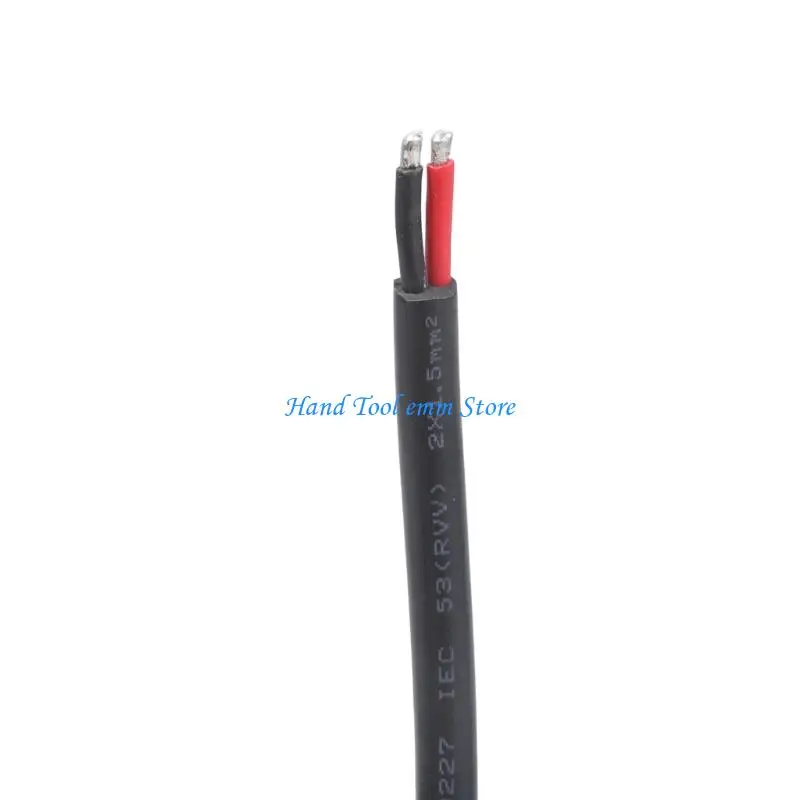 

H37F 5.5mmx2.5mm Bare Male Plug to Bare Wire Power Supply Power Pigtail Cable