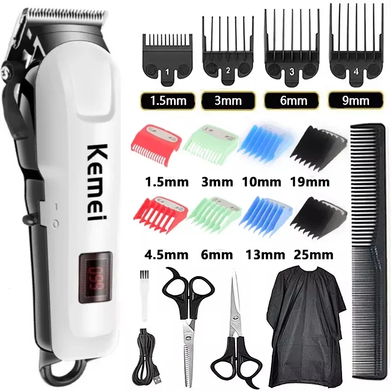 Electric Hair Clipper Hair Cut Maching Wireless Trimmer Men Professional Clipper Machine Rechargeable Hair Cut Barber 809A