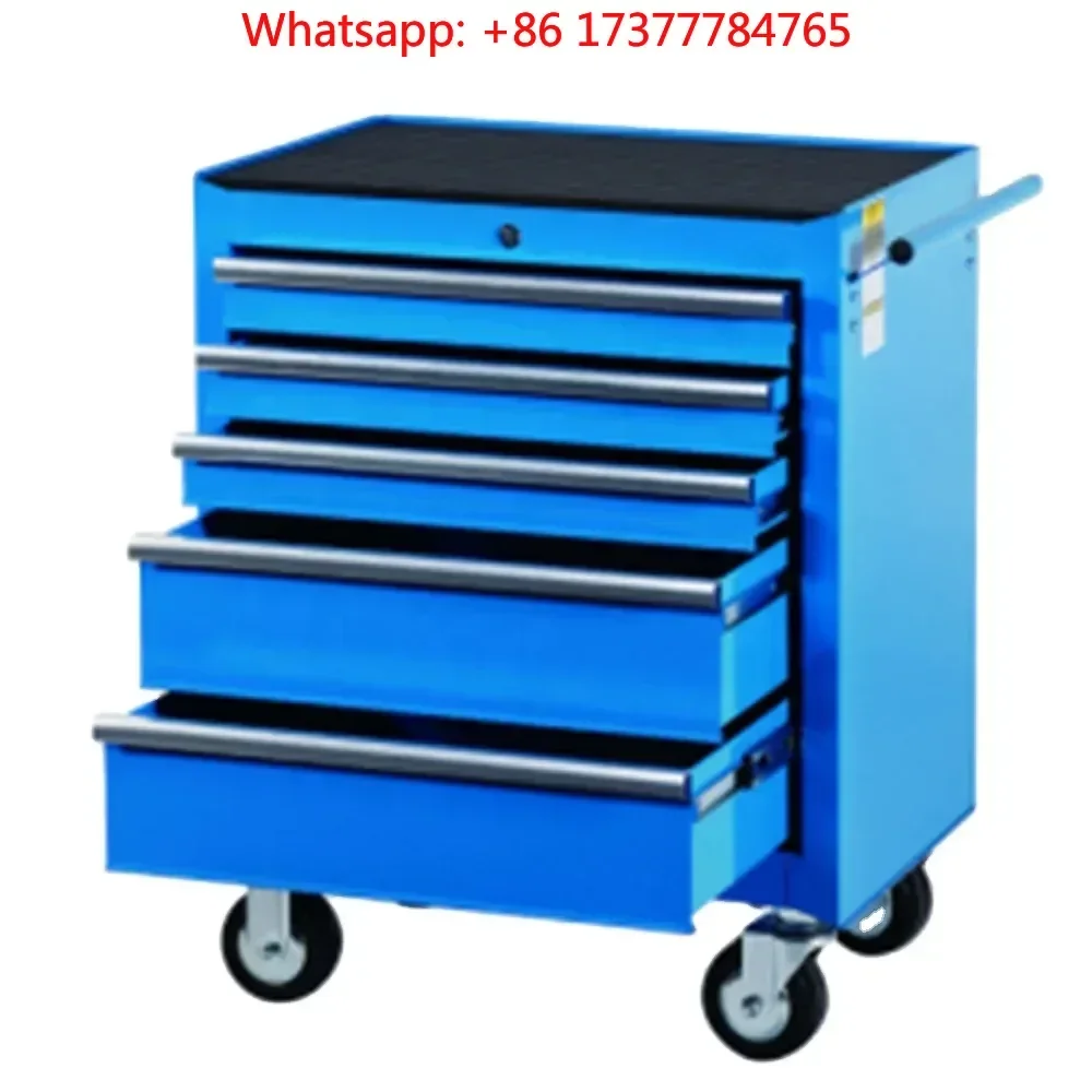 Goldenline 5 Drawers Workshop Garage Tool Chest Roller Storage Metal Tool Cabinet