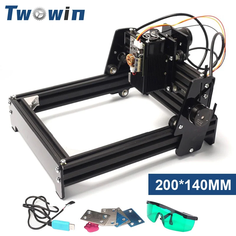 

TWOWIN 10W/15W DIY Laser Engraving Machine Metal Engraver Big Power Laser Stainless Steel/Iron/Aluminum Marking Router Machie