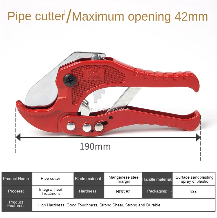 Plumbing tools PVC Water Tube Tool PPR Aluminum Scissor 42mm Knife Cut Ratchet Plumbing Pipe Plastic Tubing Hose Cutter PE