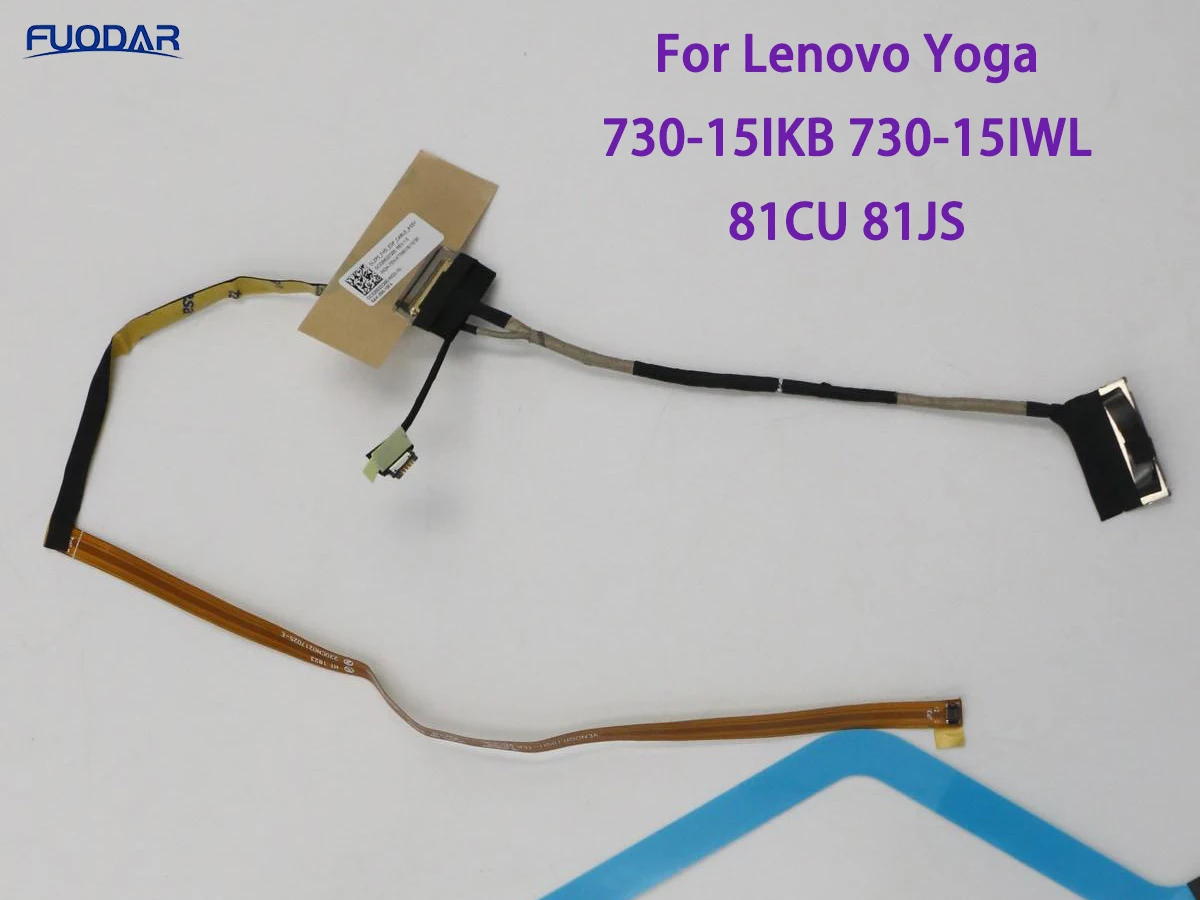 EDP Cable For Lenovo Yoga 730-15IKB 730-15IWL 81CU 81JS LCD Touch Flex Cable 30pin FHD DC02002ZG00 Upgrade 40pin UHD DC02C00HK00