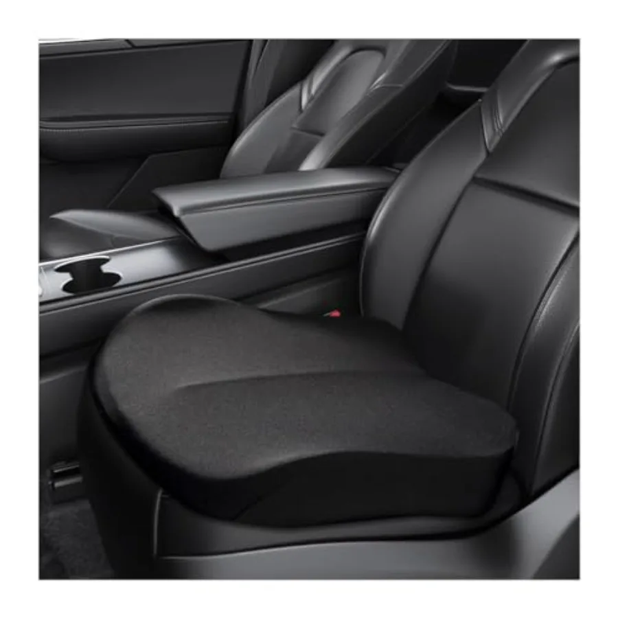 

Car Seat Cushion, Comfort Memory Foam Car Cushion, Non-Slip Auto Booster Seat Cushion for Improve Driving Vision, Suitable for