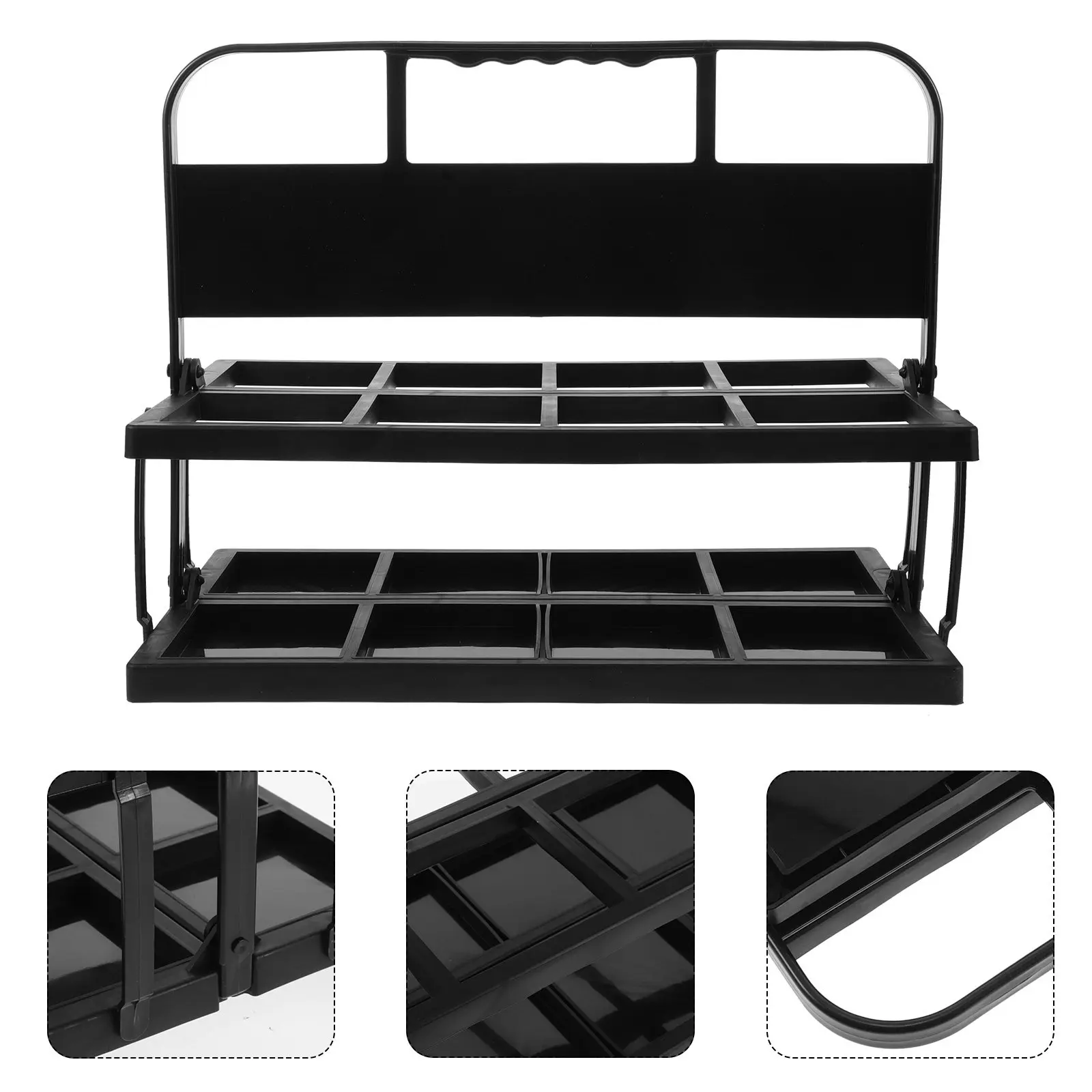 

Sturdy Handheld Water Bottle Rack Portable Drink Carrier for Athletes Coaches Space Saving Smooth Finish 8 Hole Bottle Holder