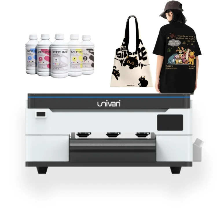 

Univari Mini Impresora Roll to Roll Label Digital Textile Printer Dtf Printer A3 Tshirt Printing Machine