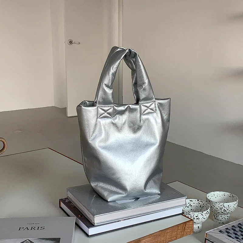 Bolso tipo cubeta de cuero suave para mujer, cartera elegante de alta calidad, Color sólido, bolso de hombro, tendencia femenina, 2023