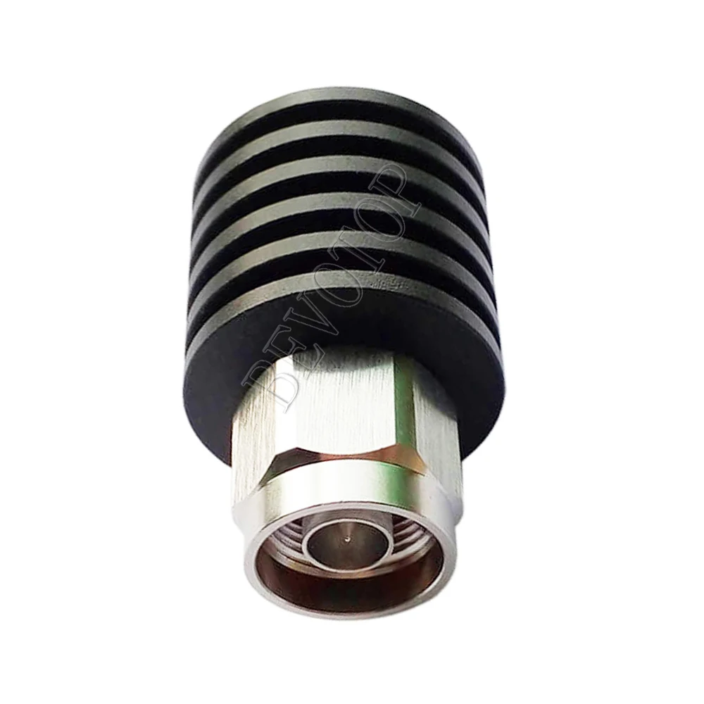 5W N Male Plug Connector DC-3GHz/6GHz 50ohm RF Coaxial Termination Dummy Load Nickel Plated RF Accessories