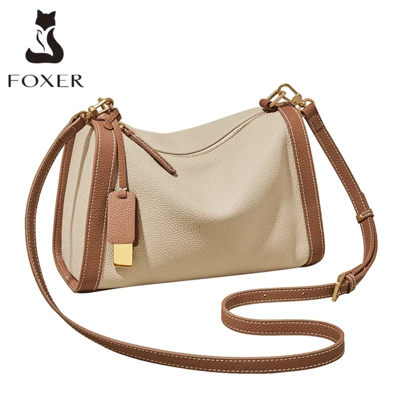 Damska torba na ramię ze skóry bydlęcej Vintage miękka torebka listonoszka modne torby typu Crossbody kobieca torba pod pachami DF 900083 S