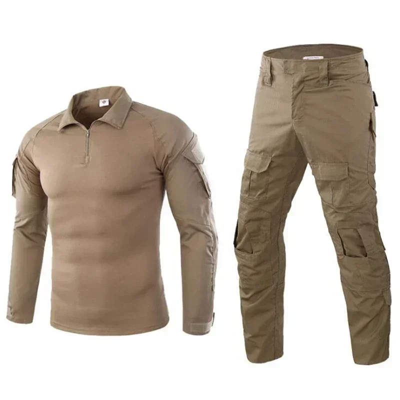 Set di uniformi da combattimento tattiche G2 Tuta mimetica da uomo Camicia da allenamento per caccia all\'aperto Pantaloni Top Pantaloni cargo da