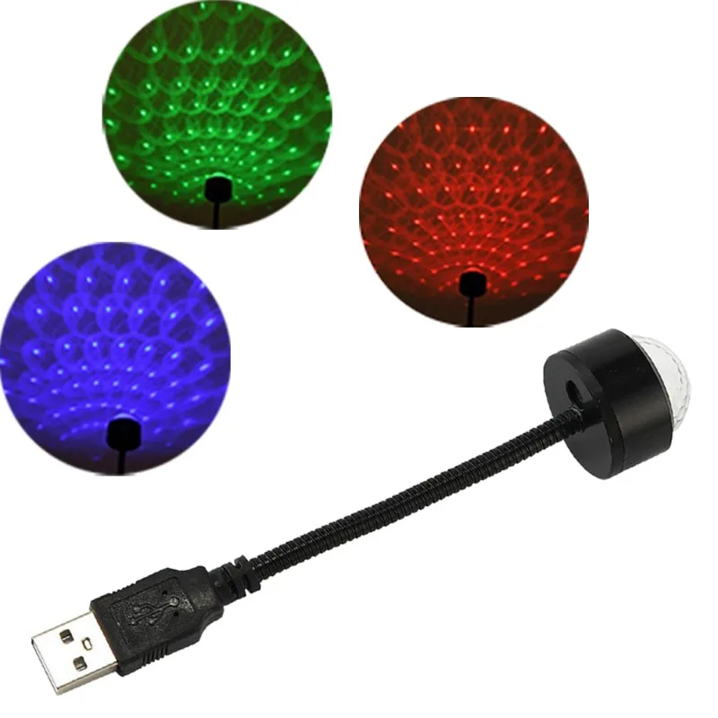 USB Magic Ball Starry Sky Projection Light Interesting Car Roof USB Light Rotating Disco Ball DJ Party Light RGB LED Stage Light