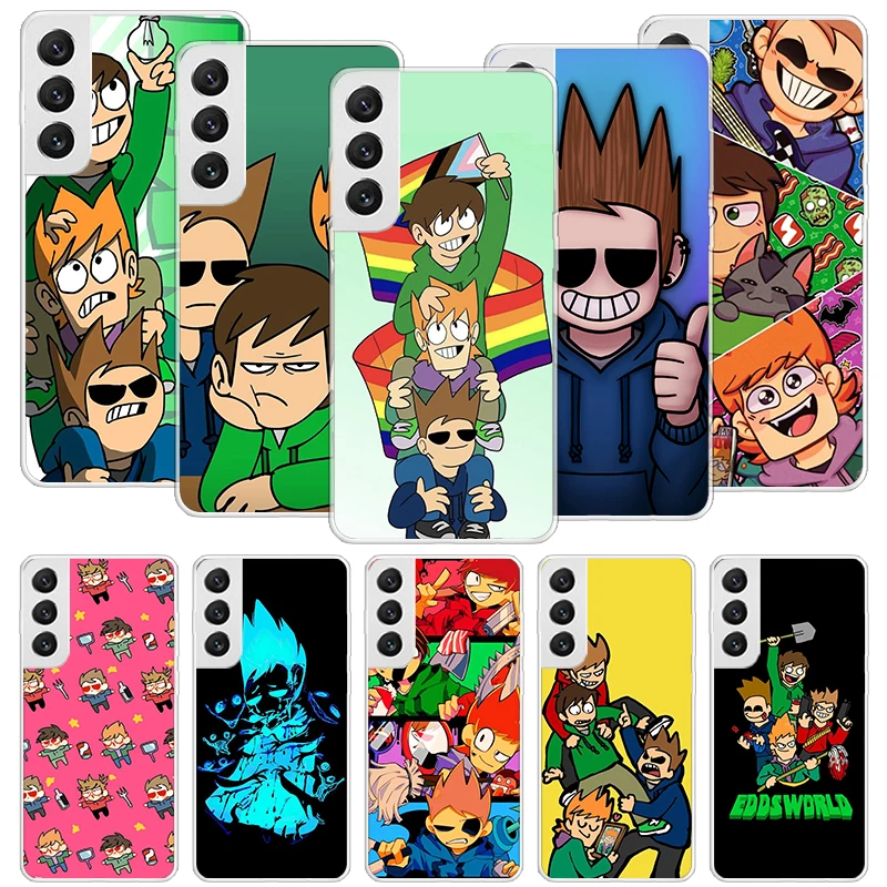 Чехол для телефона с рисунком аниме Eddsworld для Samsung Galaxy S26 Ultra S23 S24 S25 Edge S20 FE S21 S22 Plus, мягкий чехол с принтом