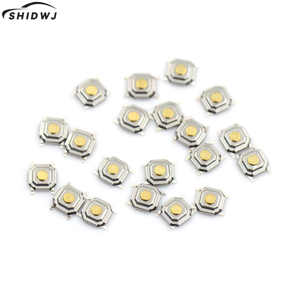 20pcs/lot 4*4*1.5mm 4pin Light Touch Switch SMD4 ON/OFF Touch Button Touch Micro Switch 4*4*1.5 Keys Button SMD