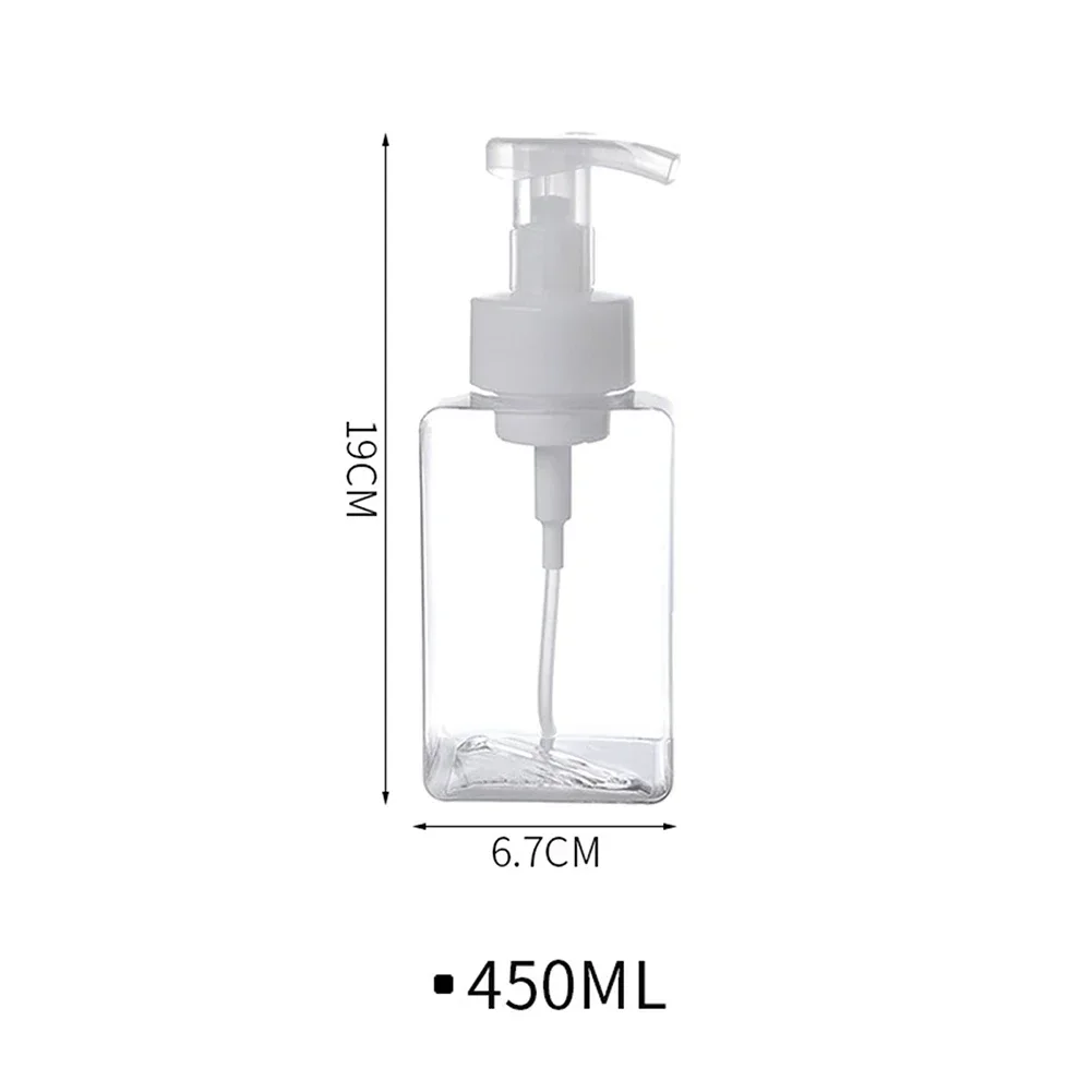 Dispensadores de jabón para baño, botella con bomba vacía, rellenable, para champú, Gel de ducha, portátil, para viaje, 250/450ml