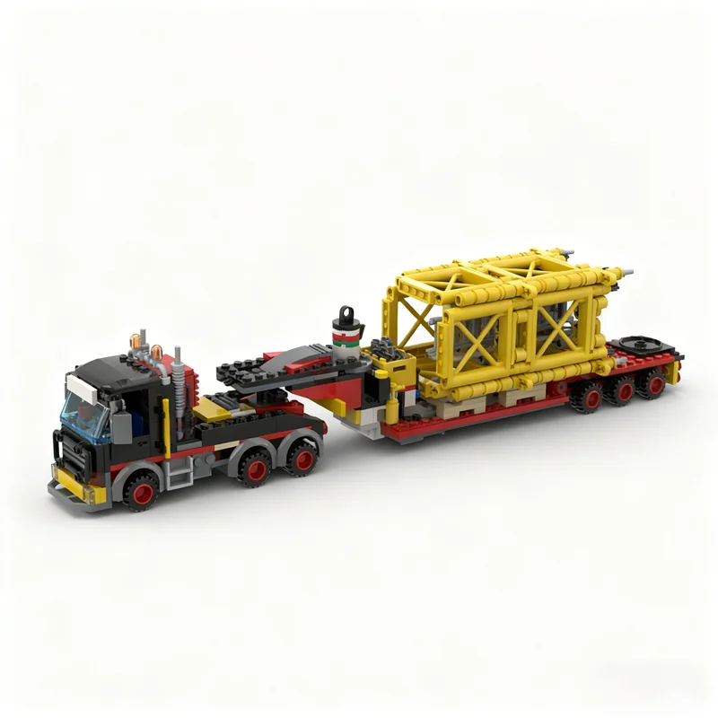 298 stks MOC Stad Zware Belasting Transportwagen Bouwmodel Bouwstenen Creatieve DIY Idee Kerstcadeaus Speelgoed Onderwijs