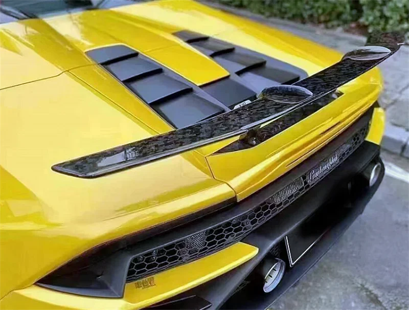 

Задний спойлер N-образного типа из сухого углеродного волокна для Lamborghini Huracan LP580 LP610 EVO, обвесная часть переднего бампера, боковые юбки