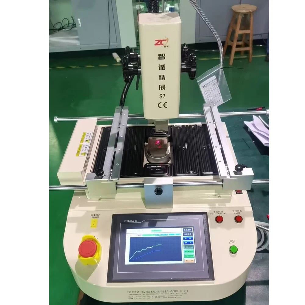 

WDS-520 BGA Rework Station SMT Hot Air Infrared Soldering Repair Tools 3 Temperature Area Touch Screen IC Chip Welding Equipment