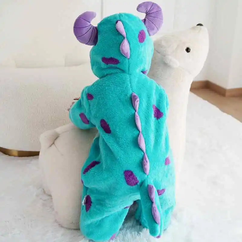 0-3y Babies Romper Cute Animal Onesie Monster Sully Oufit Baby Boy Girl Soft Sullivan Dinosaur Sleepwear Halloween Costume Suit