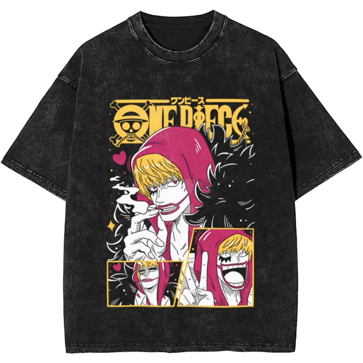 Corazon O-One P-Stück T-Shirt Sommer Ästhetische T-Shirts 2024 Lässiges Hippie-T-Shirt für Männer Kurzarm-Muster-Tops