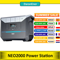 DaranEner NEO2000 Portable Power Station, 2073.6Wh LiFePO4 Battery Solar Generator, 2000W AC Output, 1.8H Full Charge