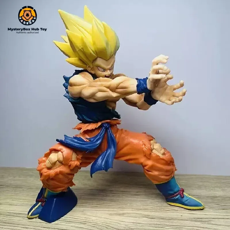 

15cm Sun Wukong Figure Shock Wave Dragon Ball Figure Dragon Ball Battle Damage Version Figure Model Halloween Gifts Boy