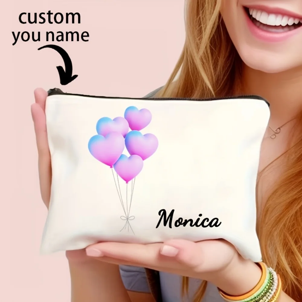 1 Makeup Bag, Floral Crown for Mom, Zipper Closure, Unisex, Multifunctional for Travel/Storage,Lightweight And Machine Washable
