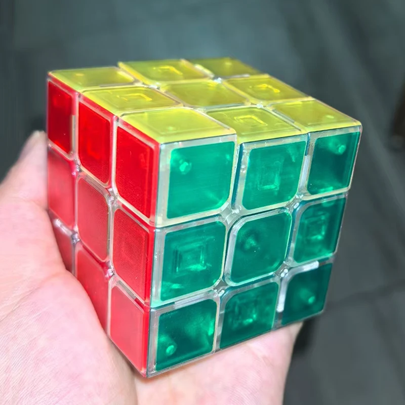 مكعب شفاف 3x3x3 سريع التحول ألعاب تعليمية دعابة الدماغ للأطفال بنين بنات Cubo Mágico Куبيك روبيك