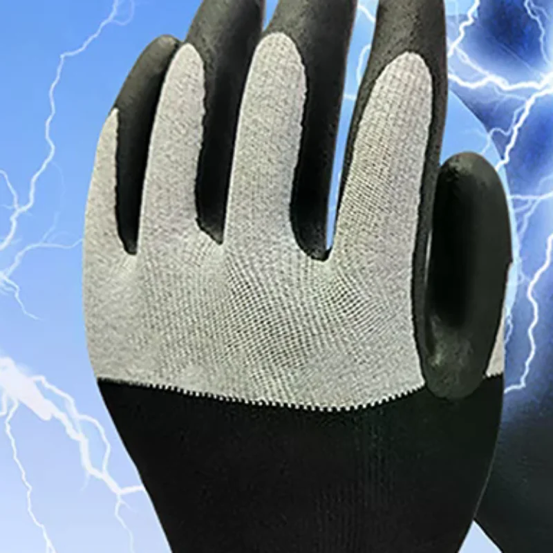 

Ultrathin Electrician Insulating Gloves Withstanding Voltage 400V/500V Rubber Touch Screen Insulation Glove Industrial