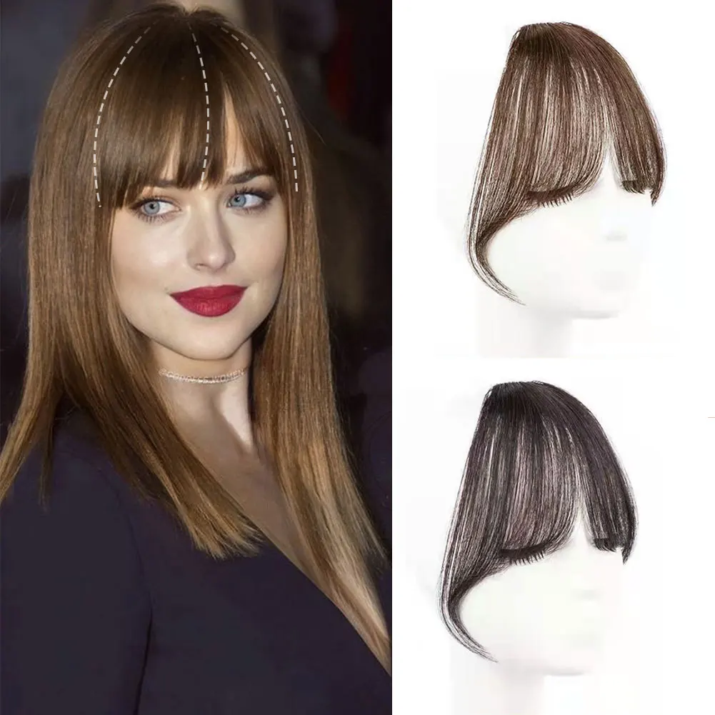 Bangs Wig Piece Lightweight Air Bangs Wig Piece Female Forehead Wig Piece Synthetic Fake Air Bangs Hair Styling Tools