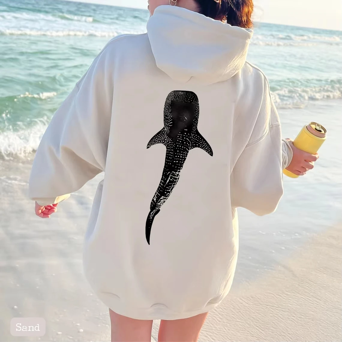 

TRUST IN THE LORD Women Autumn and Winter New Oversized Textured Hooded Pocket Sweatshirt Y2K Sweatshirt