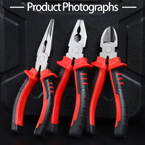 Electric Wire Pliers Large Opening Sharp Multifunction Tool for Cutting Twisting Gripping Metal Wires Heavy Duty Industrial Tool