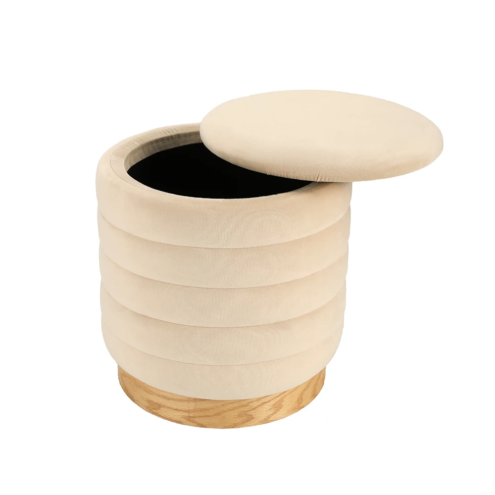 modern-nordic-style-small-round-ottoman-stools-velvet-for-the-living-room