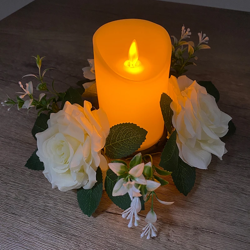 Vela de Pilar LED sin llama, velas brillantes cálidas para el hogar, velas eléctricas para la Mesa de la fiesta de bodas de Año Nuevo, decoración