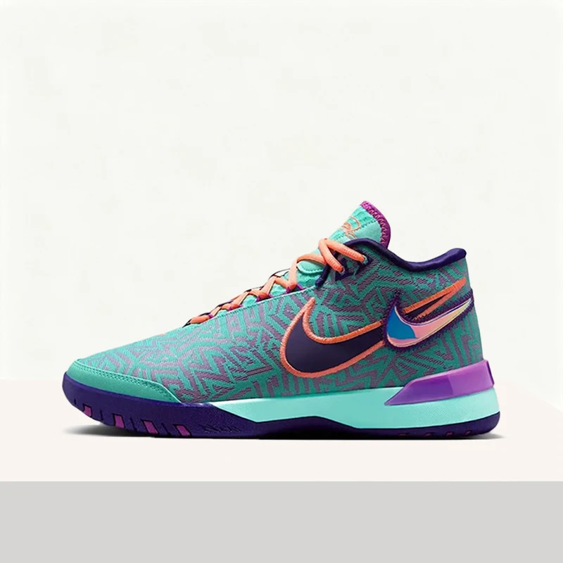 

Баскетбольные кроссовки Nike LeBron NXXT: удобные, прочные, нескользящие и износостойкие, средней высоты, унисекс, зеленые, HF0712-300