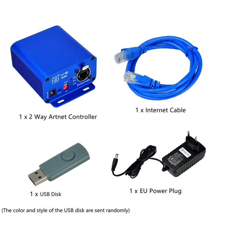 

N75R-5 Pin 2 Port DMX Artnet Stage Light Controller 5PIN Xlr Socket 2 Way DMX Signal Exchange Tool RJ45 Net Connector