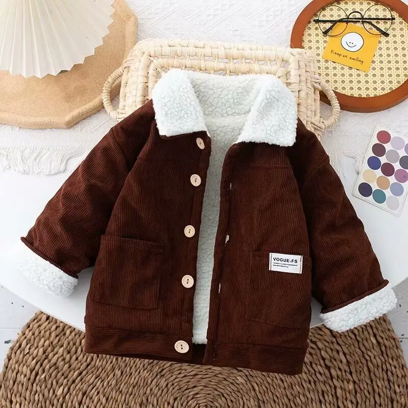 Autumn Winter New Boys Girls Jacket Coat Kids Warm Outwear Clothes