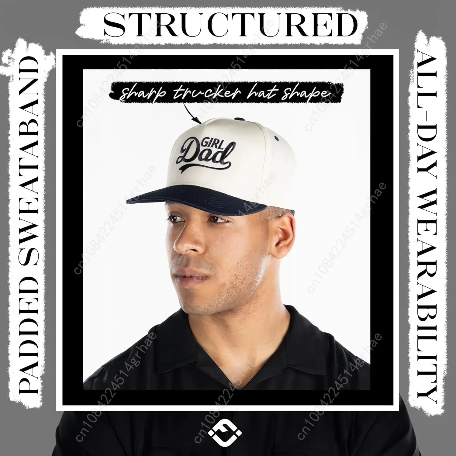 قبعة قماشية كلاسيكية غير تقليدية من Junque - قبعة قابلة للتعديل بلونين للرجال والنساء - ضعها على بلدي، رعاة البقر، فتاة أبي، مضحكة