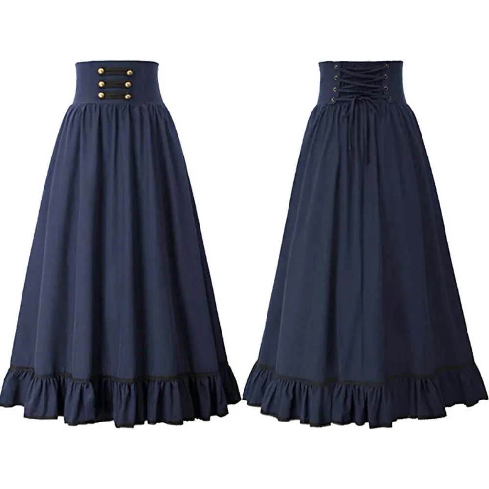 

Women‘s Medieval Gown, Flowy A-Line Peasant Dress, Renaissance Faire Historical Costume