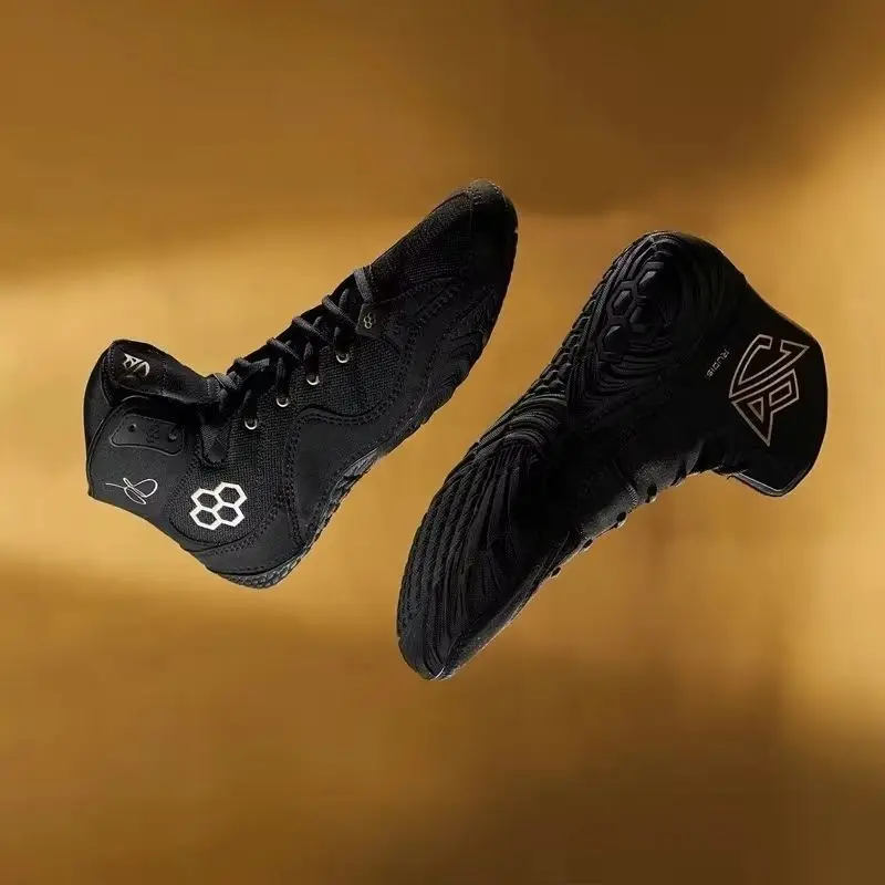 

Профессиональные борцовские ботинки для мужчин и женщин, дизайнерские боксерские туфли для больших мальчиков, тренировочная обувь для спортзала, дышащие боевые ботинки унисекс