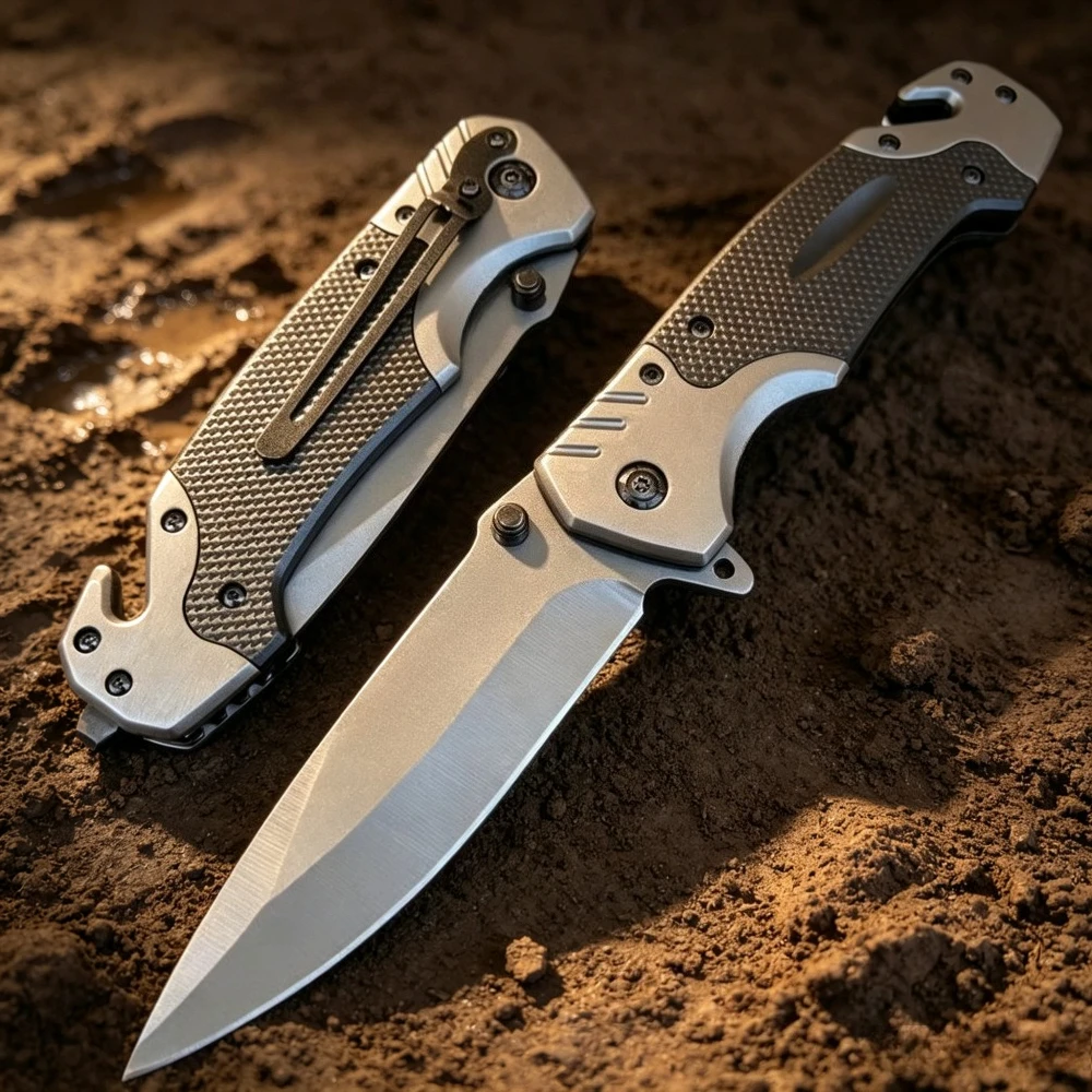 High Hardness FA18-1 Stainless Steel Folding Knife G10 Handle Outdoor Camping Trekking Use Top Sellers EDC Camping Knives