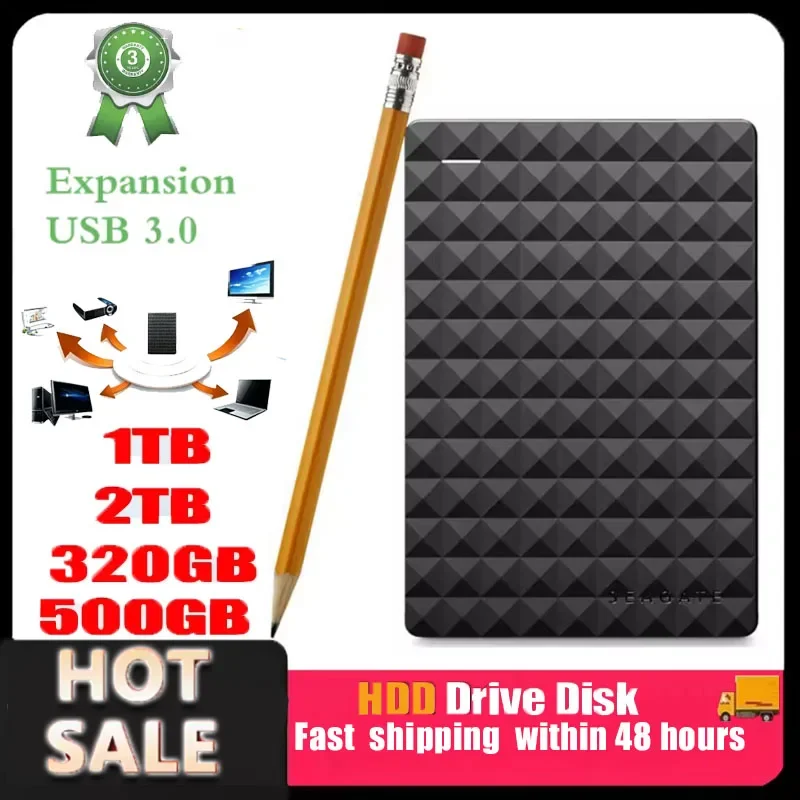 Disco Duro Externo Portátil Seagate OEM de 320GB, 500GB, 1TB, 2TB, USB 3.0, 2.5 Pulgadas