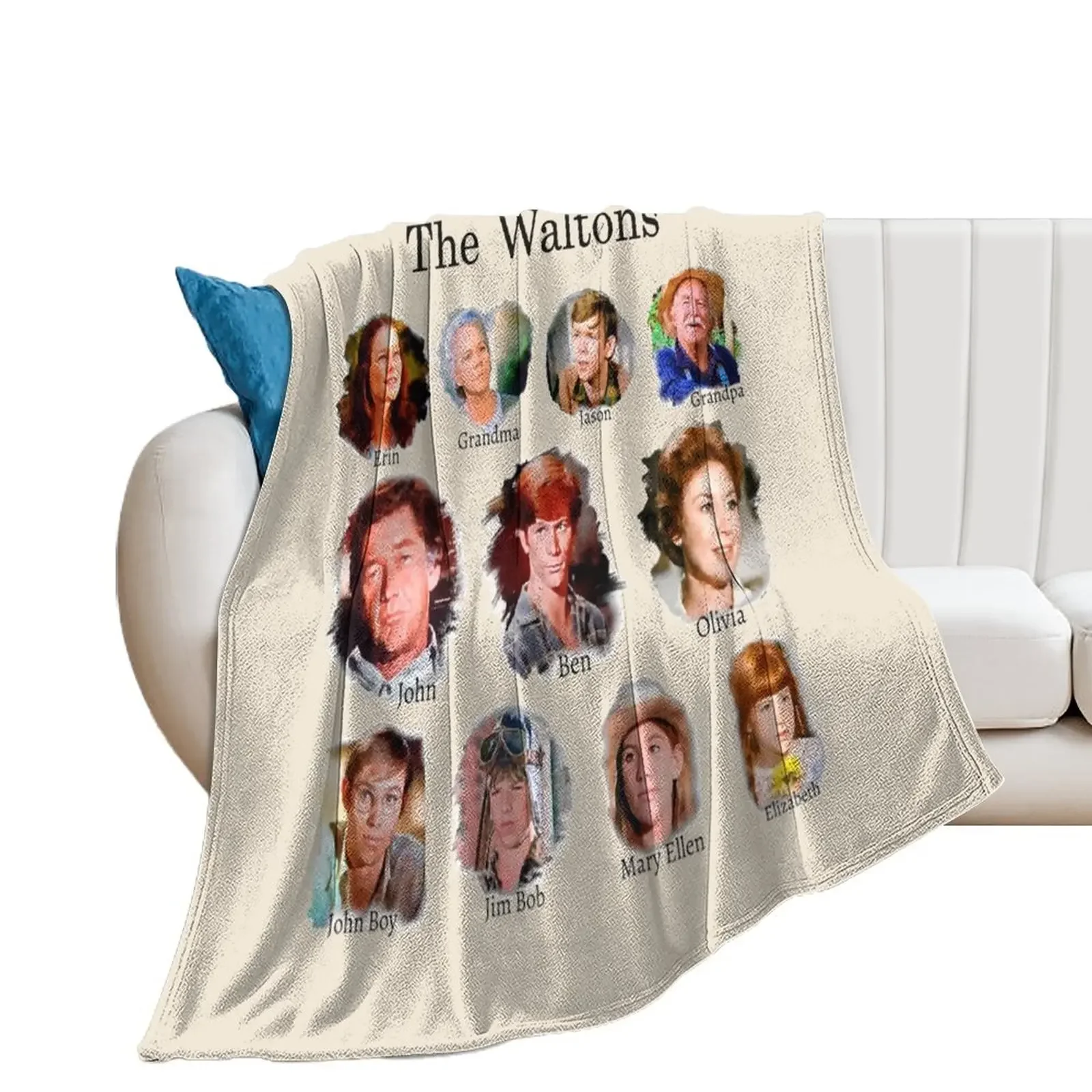 The Waltons Throw Blanket For Decorative Sofa Personalized Gift manga warm winter Blankets