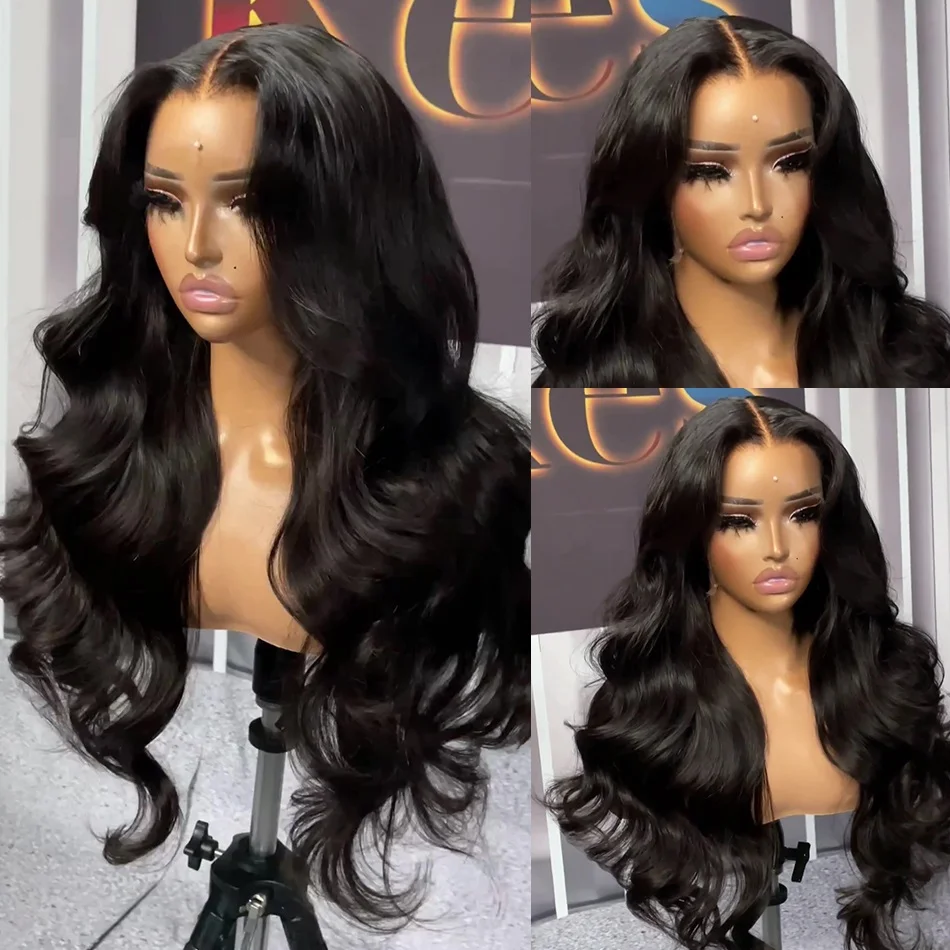 40 Inch Body Wave 13x6 Hd Lace Frontal Wig Natural Hairline Pre Plucked Glueless Wigs 4x4 13x4  Black Lace Front Wig Human Hair