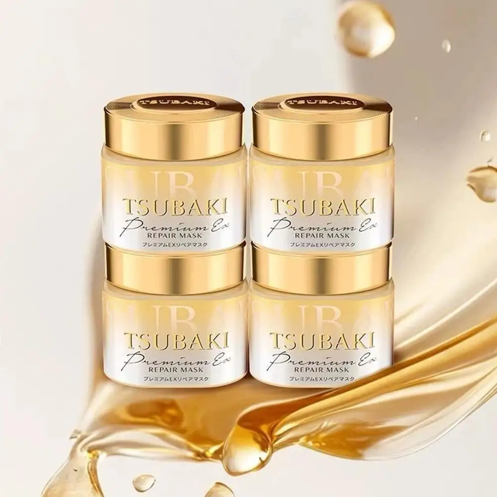 Original TSUBAKI Premium Repair Mask Dry Essential Oil Anti-frizz Supple Nourishing Milk Multi-effect Repair Silky Conditioner