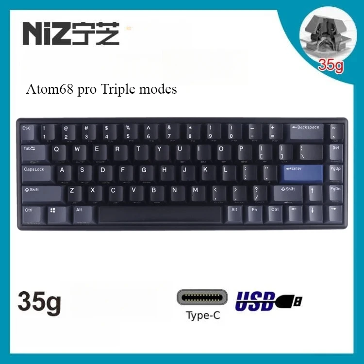 NIZ 68pro 35g ブラック Amazon.co.jp: NiZ キーボード 【Atom68黒い有線】 静電容量無接点方式
