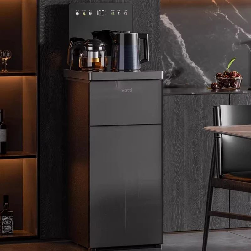 

New All-in-One Vertical Tea Bar Machine, Full-Automatic Home Water Dispenser with Bottom-Mounted Bucket for Living Room Use
