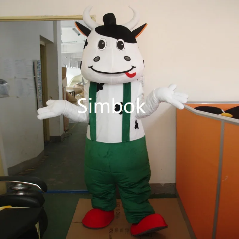 

Simbok Cute Cows Cartoon Doll Mascot Cosplay Costume for Adult Men Women Anime Outfit Atmosphere Halloween Birthday Party