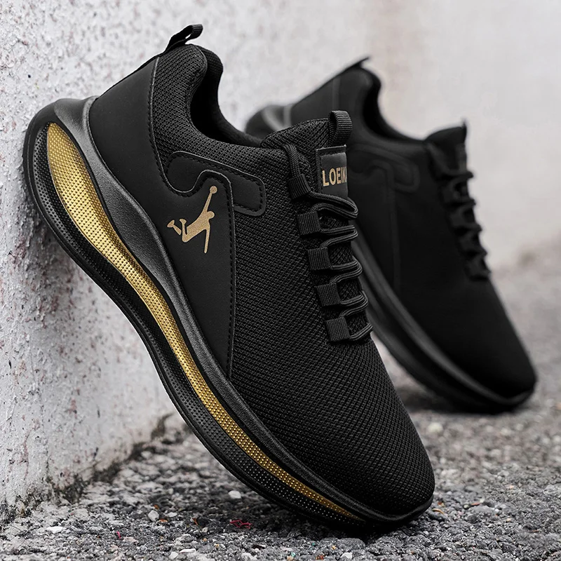 

LOEIKAN Men's Breathable Running Shoes, Lightweight Non-Slip Athletic Casual Sneakers