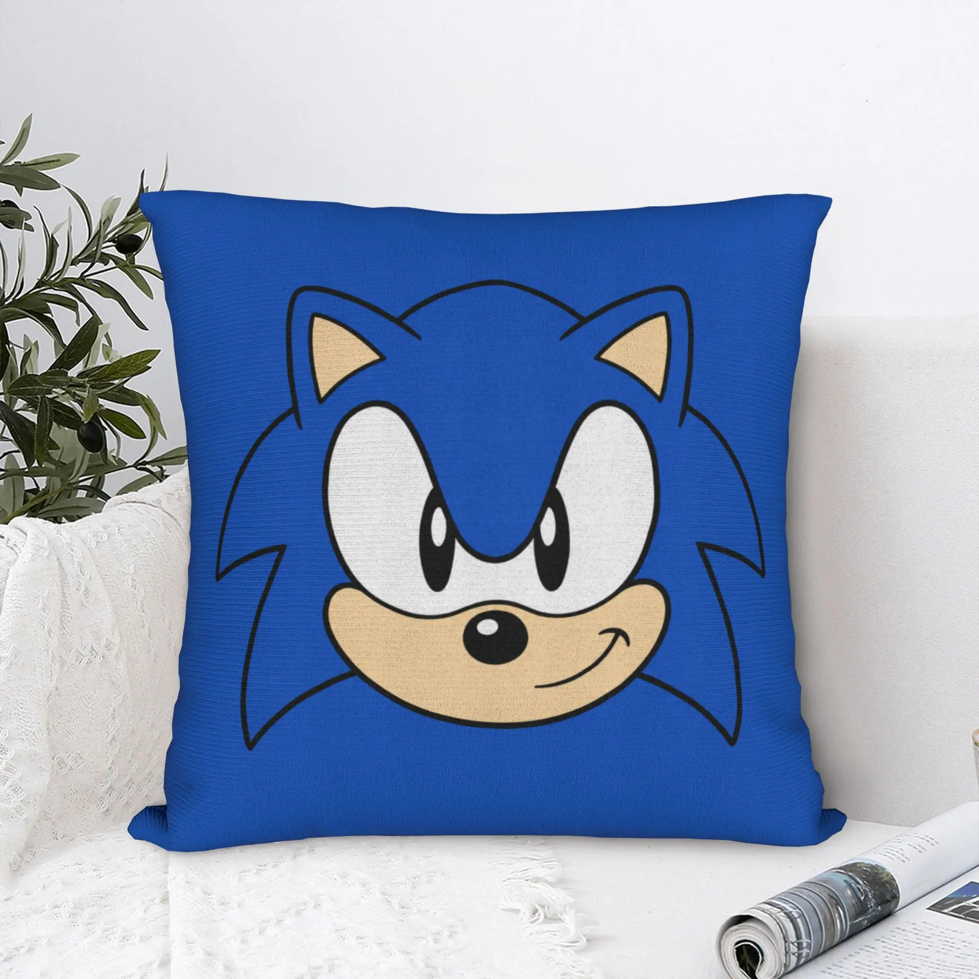 Soniced Game Retro Gaming Square Pillow Case  Cushion Covers Awesome Polyester Decor Pillowcase for Car 45*45cm